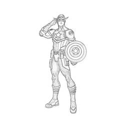 Coloring page: Captain America (Superheroes) #76648 - Free Printable Coloring Pages