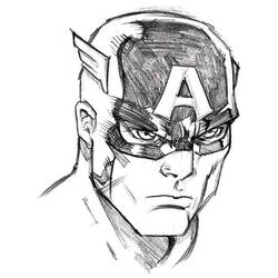Coloring page: Captain America (Superheroes) #76665 - Free Printable Coloring Pages