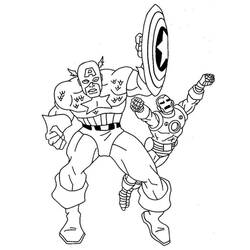 Coloring page: Captain America (Superheroes) #76733 - Free Printable Coloring Pages
