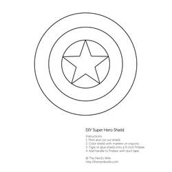 Coloring page: Captain America (Superheroes) #76766 - Free Printable Coloring Pages
