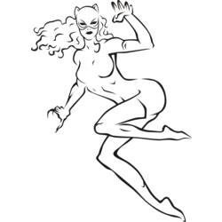 Coloring page: Catwoman (Superheroes) #78058 - Free Printable Coloring Pages