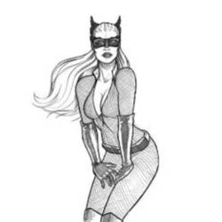 Coloring page: Catwoman (Superheroes) #78066 - Free Printable Coloring Pages