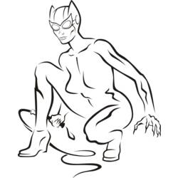 Coloring page: Catwoman (Superheroes) #78069 - Free Printable Coloring Pages