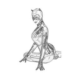 Coloring page: Catwoman (Superheroes) #78096 - Free Printable Coloring Pages