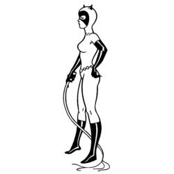 Coloring page: Catwoman (Superheroes) #78100 - Free Printable Coloring Pages