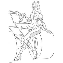 Coloring page: Catwoman (Superheroes) #78116 - Free Printable Coloring Pages