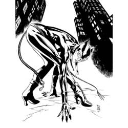 Coloring page: Catwoman (Superheroes) #78131 - Free Printable Coloring Pages