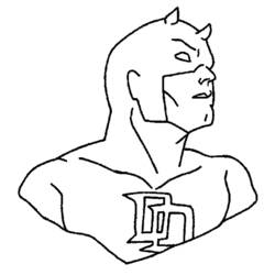 Coloring page: Daredevil (Superheroes) #78208 - Free Printable Coloring Pages