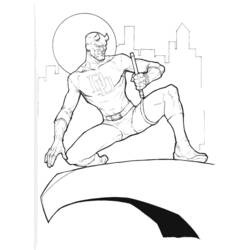 Coloring page: Daredevil (Superheroes) #78213 - Free Printable Coloring Pages
