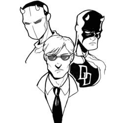 Coloring page: Daredevil (Superheroes) #78215 - Free Printable Coloring Pages