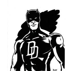 Coloring page: Daredevil (Superheroes) #78227 - Free Printable Coloring Pages