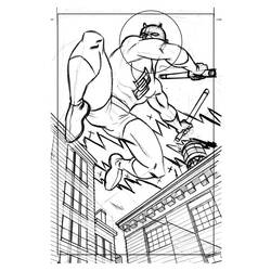 Coloring page: Daredevil (Superheroes) #78229 - Free Printable Coloring Pages