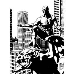 Coloring page: Daredevil (Superheroes) #78232 - Free Printable Coloring Pages
