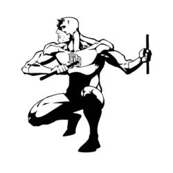Coloring page: Daredevil (Superheroes) #78236 - Free Printable Coloring Pages