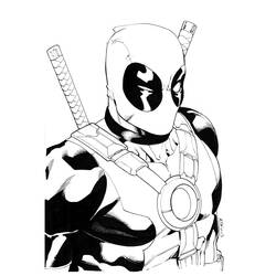 Coloring page: Deadpool (Superheroes) #82833 - Free Printable Coloring Pages