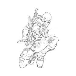 Coloring page: Deadpool (Superheroes) #82844 - Free Printable Coloring Pages