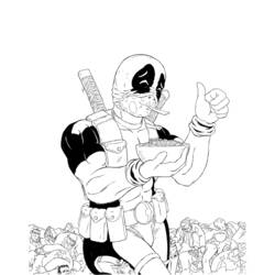 Coloring page: Deadpool (Superheroes) #82880 - Free Printable Coloring Pages