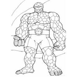 Coloring pages: Fantastic Four - Free Printable Coloring Pages