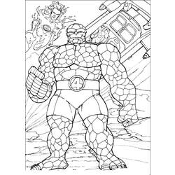 Coloring page: Fantastic Four (Superheroes) #76356 - Free Printable Coloring Pages