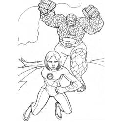 Coloring page: Fantastic Four (Superheroes) #76365 - Free Printable Coloring Pages