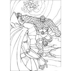 Coloring page: Fantastic Four (Superheroes) #76374 - Free Printable Coloring Pages