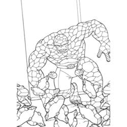 Coloring page: Fantastic Four (Superheroes) #76381 - Free Printable Coloring Pages
