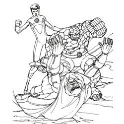 Coloring page: Fantastic Four (Superheroes) #76396 - Free Printable Coloring Pages