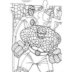 Coloring page: Fantastic Four (Superheroes) #76401 - Free Printable Coloring Pages