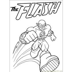Coloring page: Flash (Superheroes) #83349 - Free Printable Coloring Pages