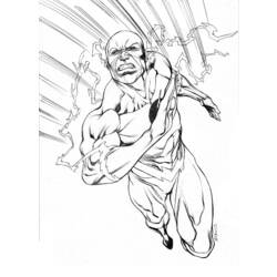 Coloring page: Flash (Superheroes) #83364 - Free Printable Coloring Pages