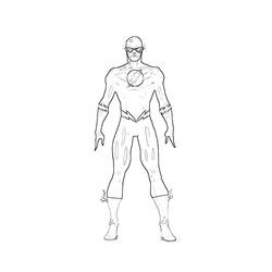 Coloring page: Flash (Superheroes) #83371 - Free Printable Coloring Pages