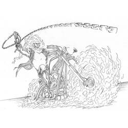 Coloring page: Ghost Rider (Superheroes) #82025 - Free Printable Coloring Pages