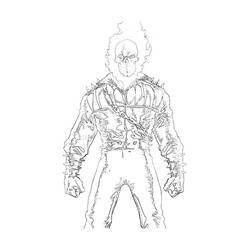 Coloring page: Ghost Rider (Superheroes) #82028 - Free Printable Coloring Pages