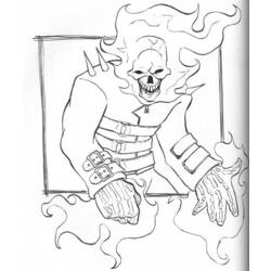 Coloring page: Ghost Rider (Superheroes) #82033 - Free Printable Coloring Pages