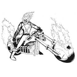 Coloring page: Ghost Rider (Superheroes) #82057 - Free Printable Coloring Pages