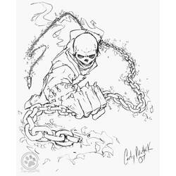 Coloring page: Ghost Rider (Superheroes) #82069 - Free Printable Coloring Pages
