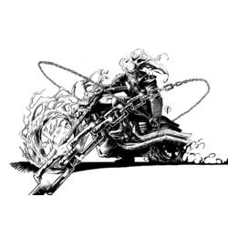 Coloring pages: Ghost Rider - Free Printable Coloring Pages