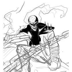 Coloring page: Ghost Rider (Superheroes) #82122 - Free Printable Coloring Pages
