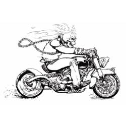 Coloring page: Ghost Rider (Superheroes) #82234 - Free Printable Coloring Pages