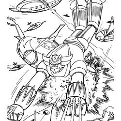 Coloring page: Goldorak (Superheroes) #77251 - Free Printable Coloring Pages