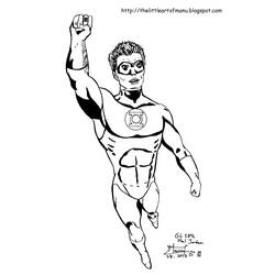 Coloring page: Green Lantern (Superheroes) #81333 - Free Printable Coloring Pages