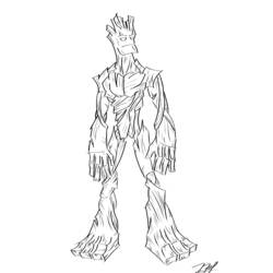 Coloring page: Guardians of the Galaxy (Superheroes) #82457 - Free Printable Coloring Pages
