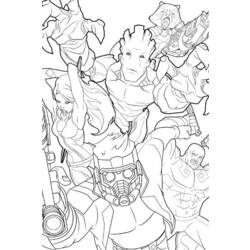 Coloring page: Guardians of the Galaxy (Superheroes) #82458 - Free Printable Coloring Pages