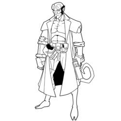 Coloring pages: Hellboy - Free Printable Coloring Pages