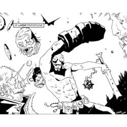 Coloring page: Hellboy (Superheroes) #78582 - Free Printable Coloring Pages