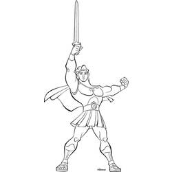 Coloring page: Hercules (Superheroes) #84241 - Free Printable Coloring Pages