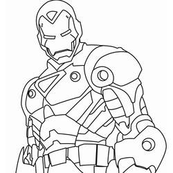 Coloring page: Iron Man (Superheroes) #80526 - Free Printable Coloring Pages