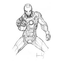 Coloring page: Iron Man (Superheroes) #80535 - Free Printable Coloring Pages