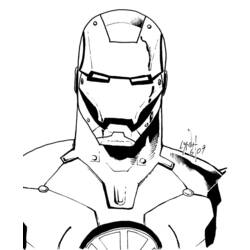 Coloring page: Iron Man (Superheroes) #80551 - Free Printable Coloring Pages