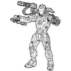 Coloring page: Iron Man (Superheroes) #80577 - Free Printable Coloring Pages